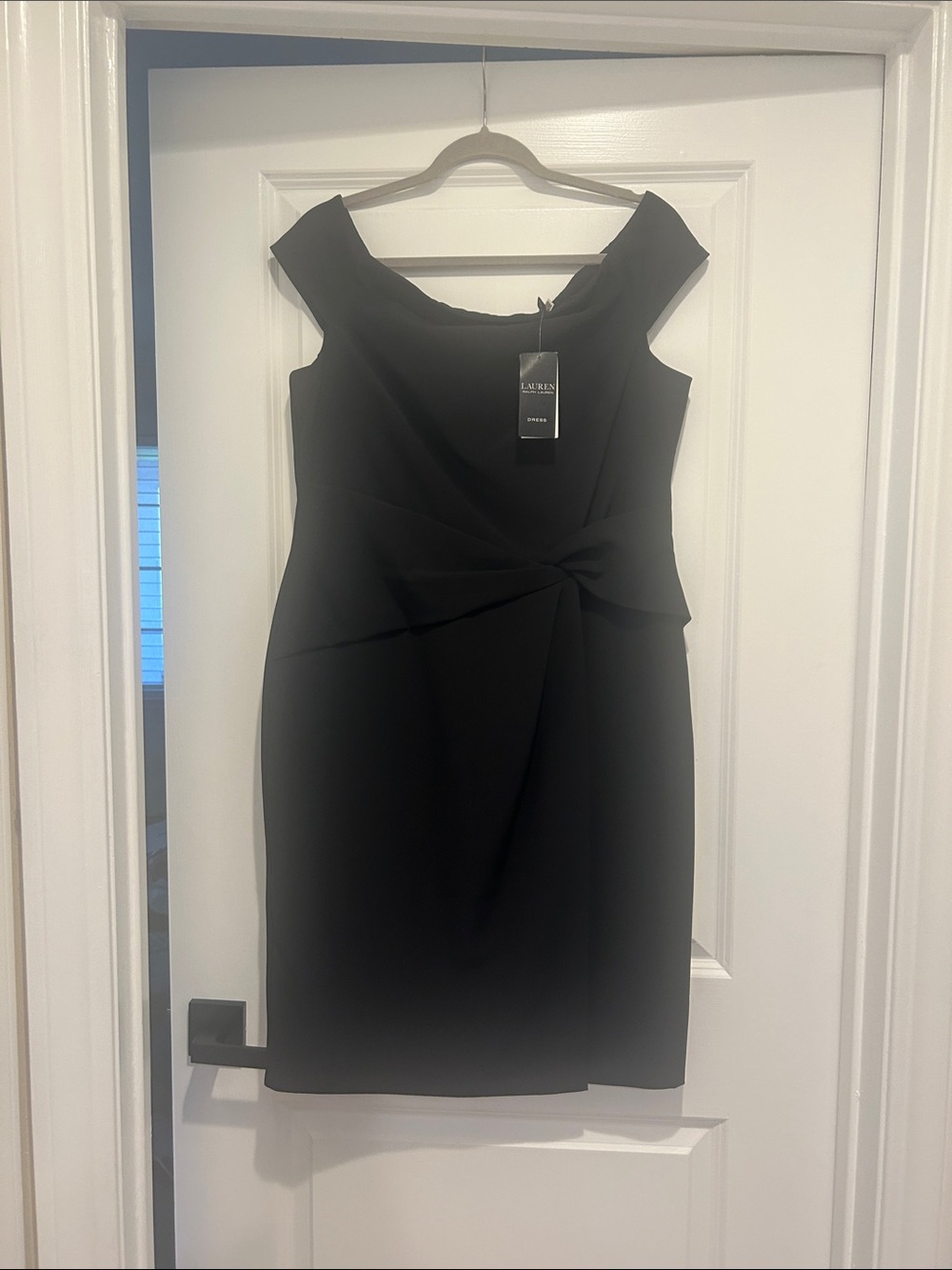 LAUREN Ralph Lauren Black Off The Shoulder Dress